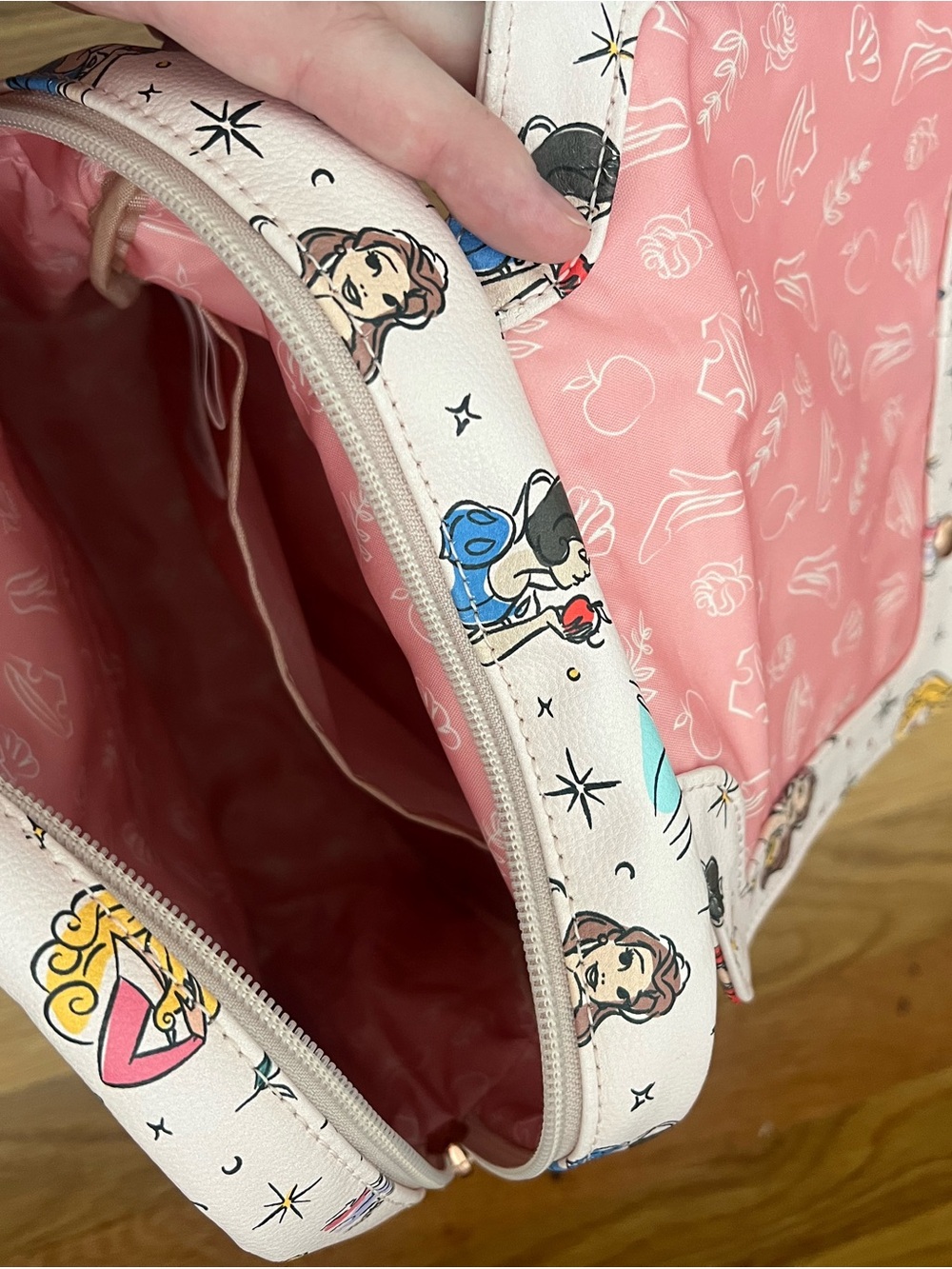 Pink Disney Princess Print Mini Backpack - Picture 4 of 4